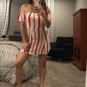 Off the shoulder dress